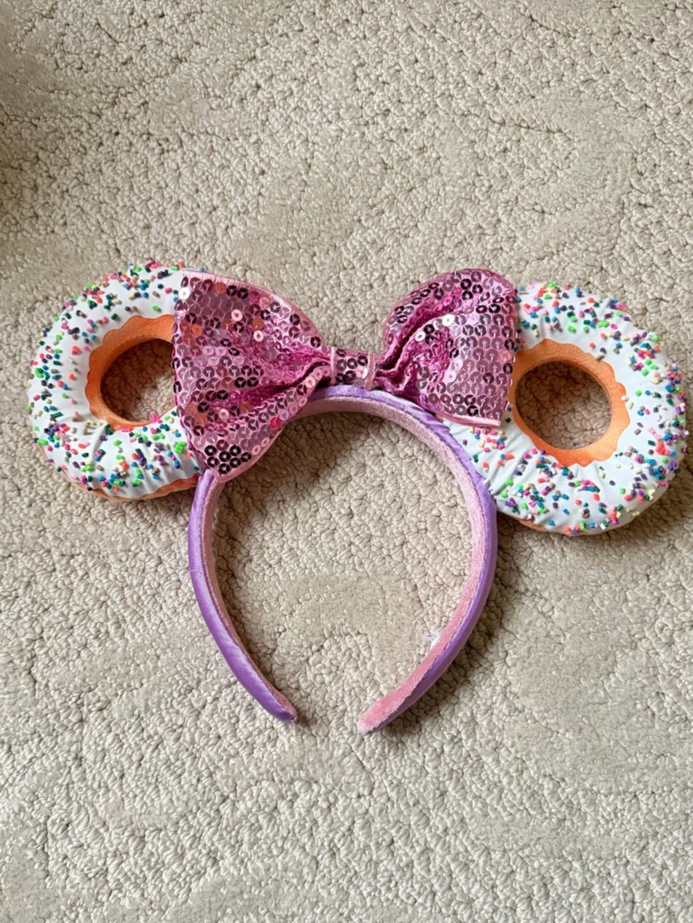 Rare* As Seen on Megan Fox Donut Mickey Ears Headband - Picture 5 of 10